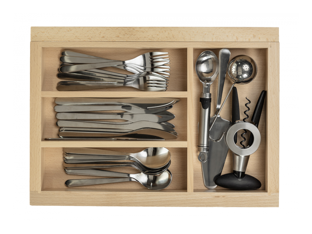 Portaposate in legno Faggio Modern Box-Axis per Cassetto varie misure | GTV - immagine 5